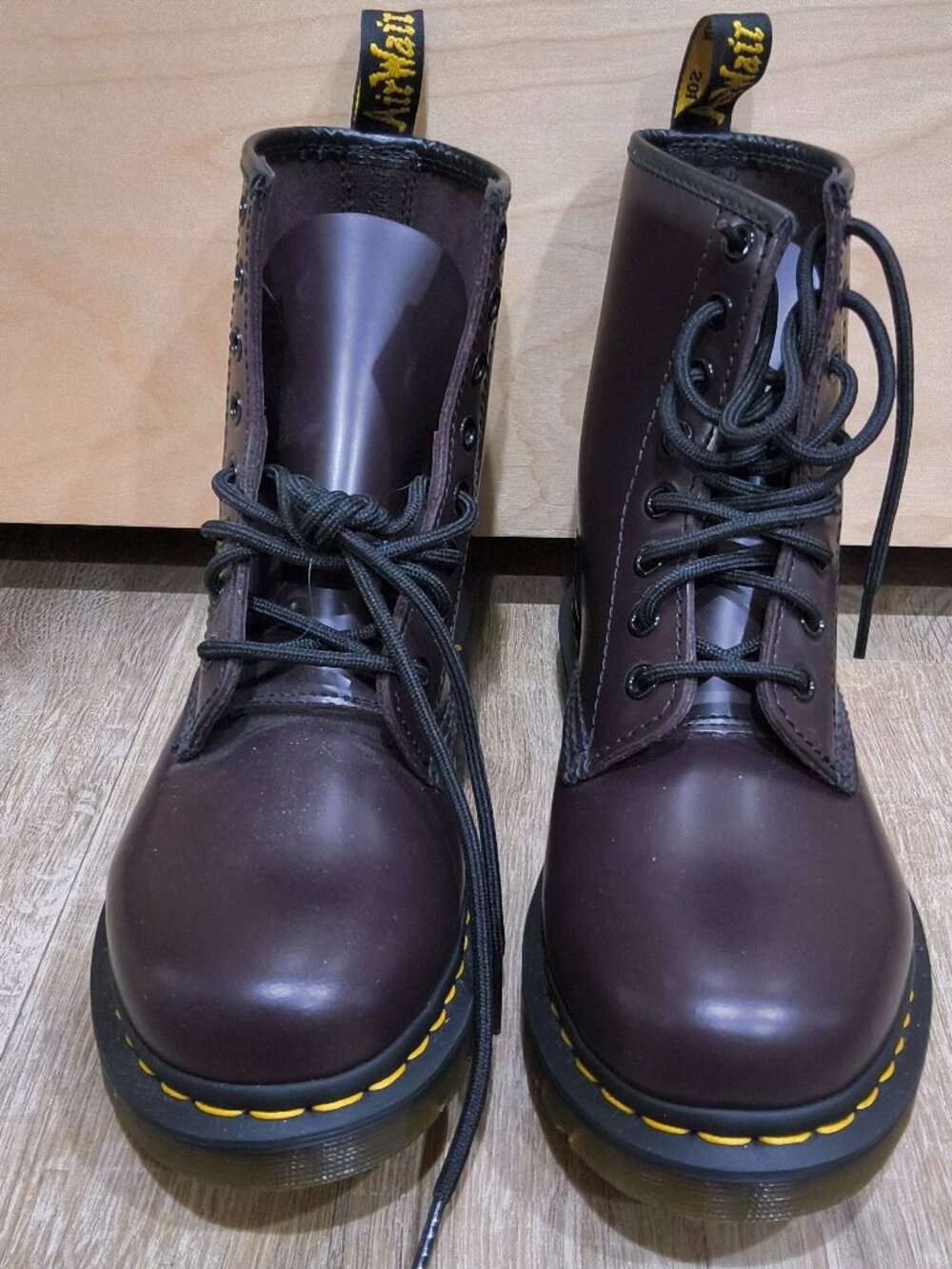 Burgundy Dr. Martens 1460 Lace-Up Boots - Size 7 (Women) or 6 (Men)